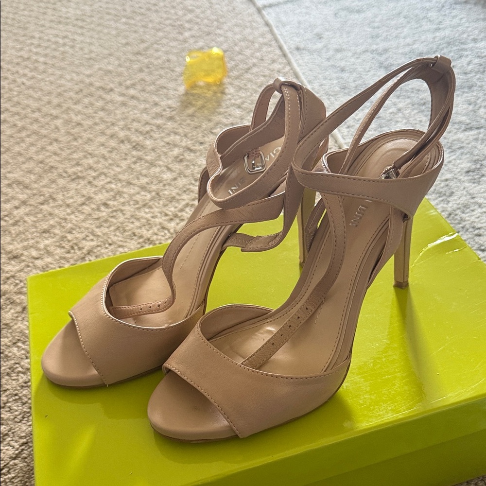 Gianni Bini Blush Strappy Heels